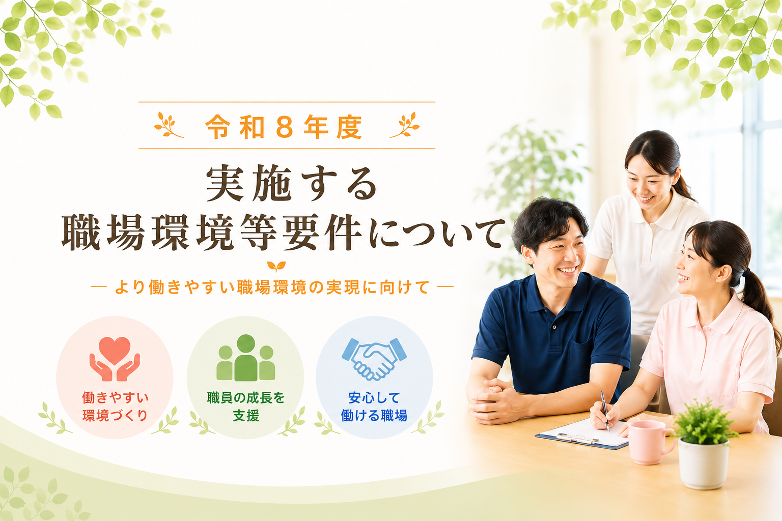 令和8年度　実施する職場環境等要件について